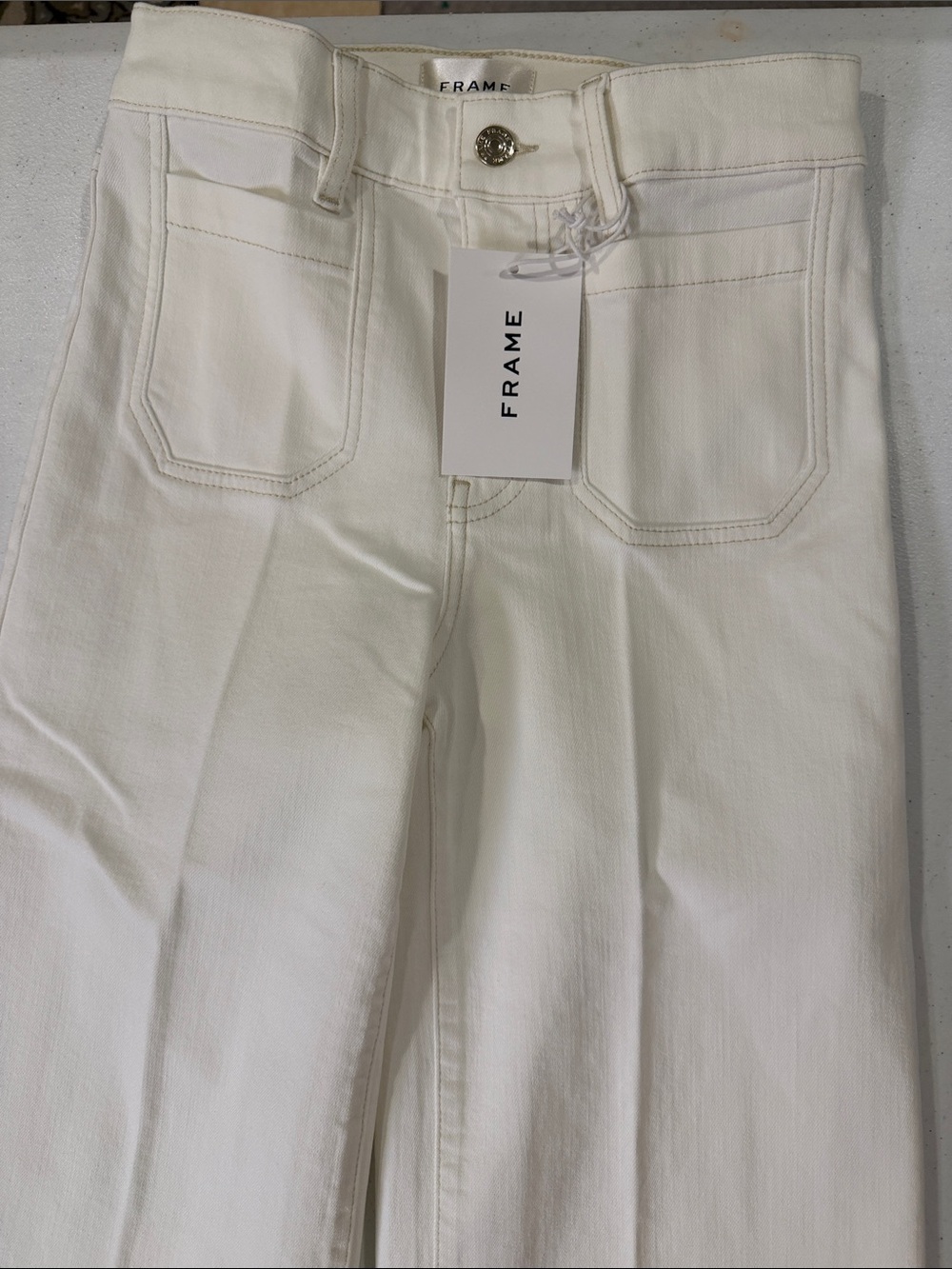 NWT Frame Denim -Le Slim Palazzo 
High-rise wide leg
Size 25